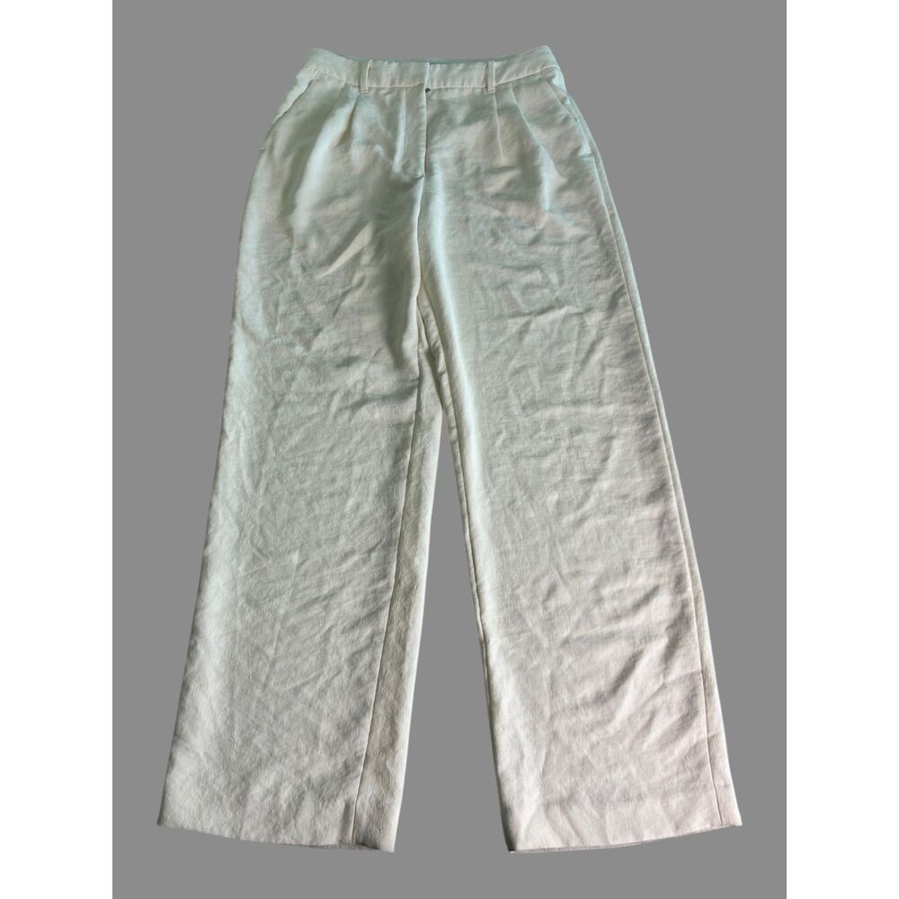 Wilfred The Effortless Pant Women's White Wide Leg High Rise Size 12